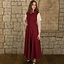 Medieval dress Elodie, red/cream