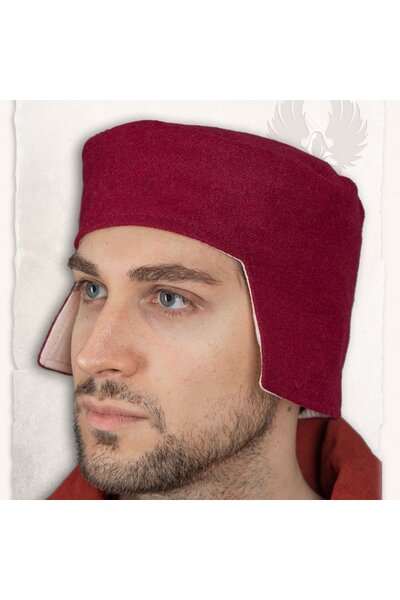 Renaissance hat Rafael wool, red