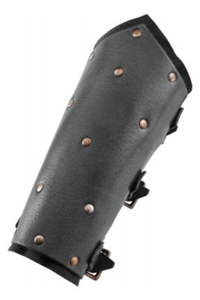 Vambraces with rivets, black