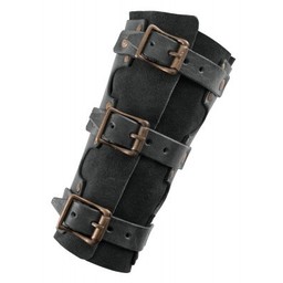 Vambraces with rivets, black