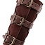 Vambraces with rivets, brown