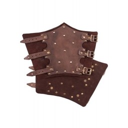 Vambraces with rivets, brown