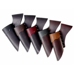 Leather holder for LARP swords, black