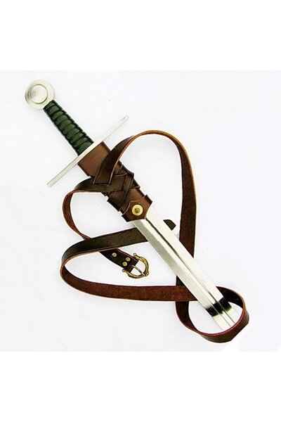 Luxurious Viking sword belt, black