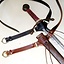 Medieval sword belt, black