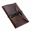 Notebook with leather cover, brown, L