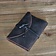 Notebook with leather cover, brown, M