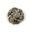 Celtic spiral buttons, set of 5 pieces, brass