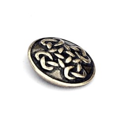 Celtic buttons Orkney, set of 5 pieces, brass