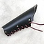 Leather vambrace with Viking motif, large brown