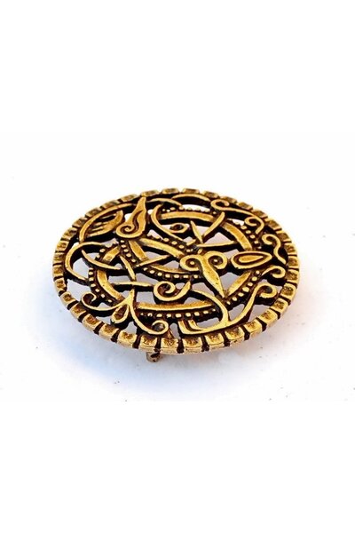 Viking belt fitting Pitney, brass