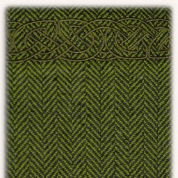 Hangeroc Alva herringbone motif green