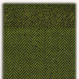 Hangeroc Alva herringbone motif green