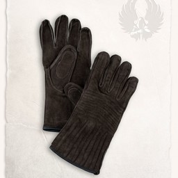 Leather gloves Clemens brown