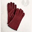 Leather gloves Clemens burgundy