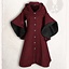 Coat Lilian burgundy black