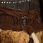 Karya fur skirt with dragon, brown