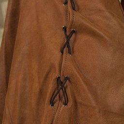 Leather dress Freya, brown