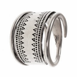 Viking ring Baltic silvered
