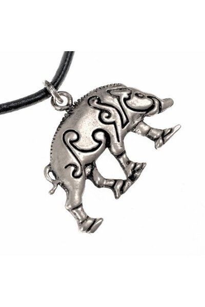 Celtic pendant Knocknagael boar silvered