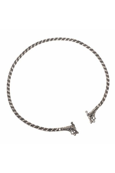 Viking torque Haithabu, silvered