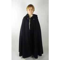 Woollen children's cloak Rowan black