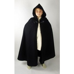 Woollen children's cloak Rowan black