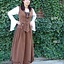 Medieval doublet Christine dark brown