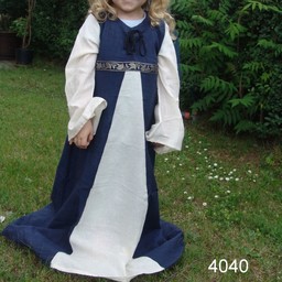 Girl's dress Ariane blue-white