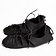 Leonardo Carbone Leather Iron Age sandals black