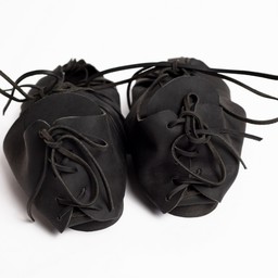 Leather Iron Age sandals black