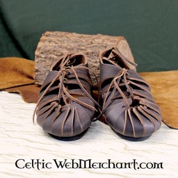 Leather Iron Age sandals brown