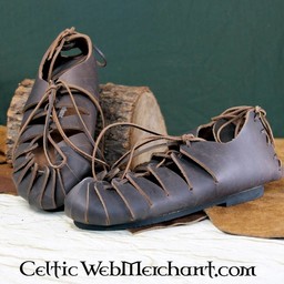 Leather Iron Age sandals brown