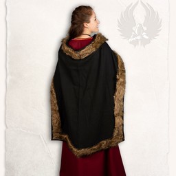 Viking cloak Bjorn black