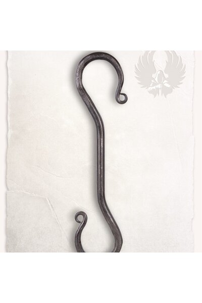 Hand-forged S-hook Gudrun large