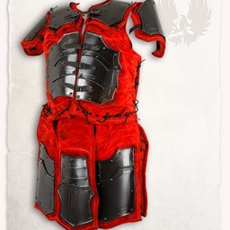 Leather armor brigandine Fafnir bronzed red