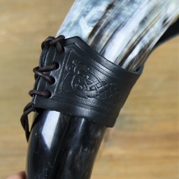 Drinking horn belt holder Castagir black