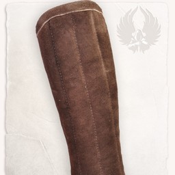 Gambeson arm protectors Leopold suede leather brown