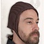 Arming cap gambeson Leopold cotton canvas brown