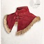 Gambeson collar Nimue suede leather burgundy