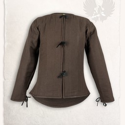 Linen gambeson Aulber brown