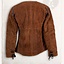 15th century gambeson Aulber suede light brown