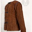 15th century gambeson Aulber suede light brown