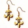 Earrings fleur de lys, bronze