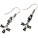 Earrings Icelandic Thor's hammer, silvered