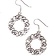 Earrings Celtic wreath, silvered