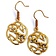 Celtic knot earrings, bronze