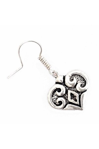 Magyar earrings, silvered
