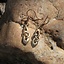 Celtic earrings Dagda, bronze