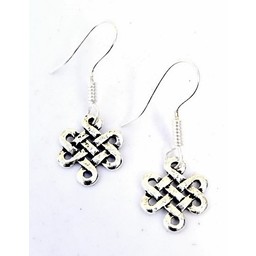 Celtic earrings Lugh, silvered